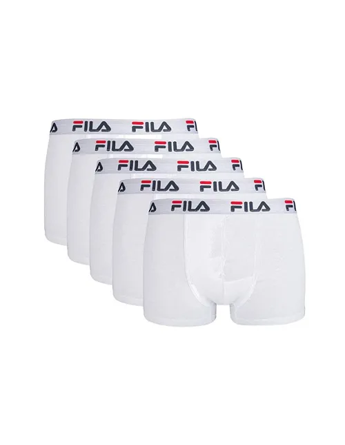 Pack De 5 Boxers Fila Blanco | Ofertas de pádel